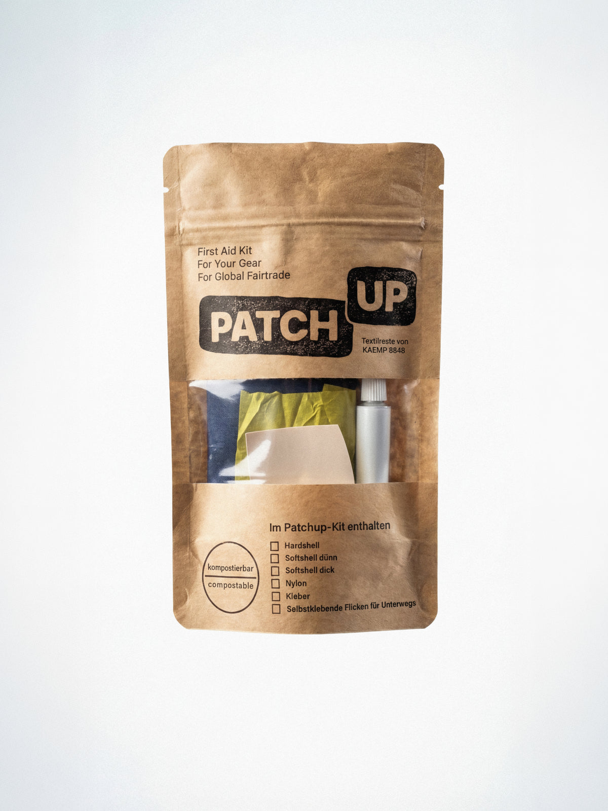 PatchUp Outdoor-Bekleidung Reparatur Flicken Kit Hardshell, Softshell
